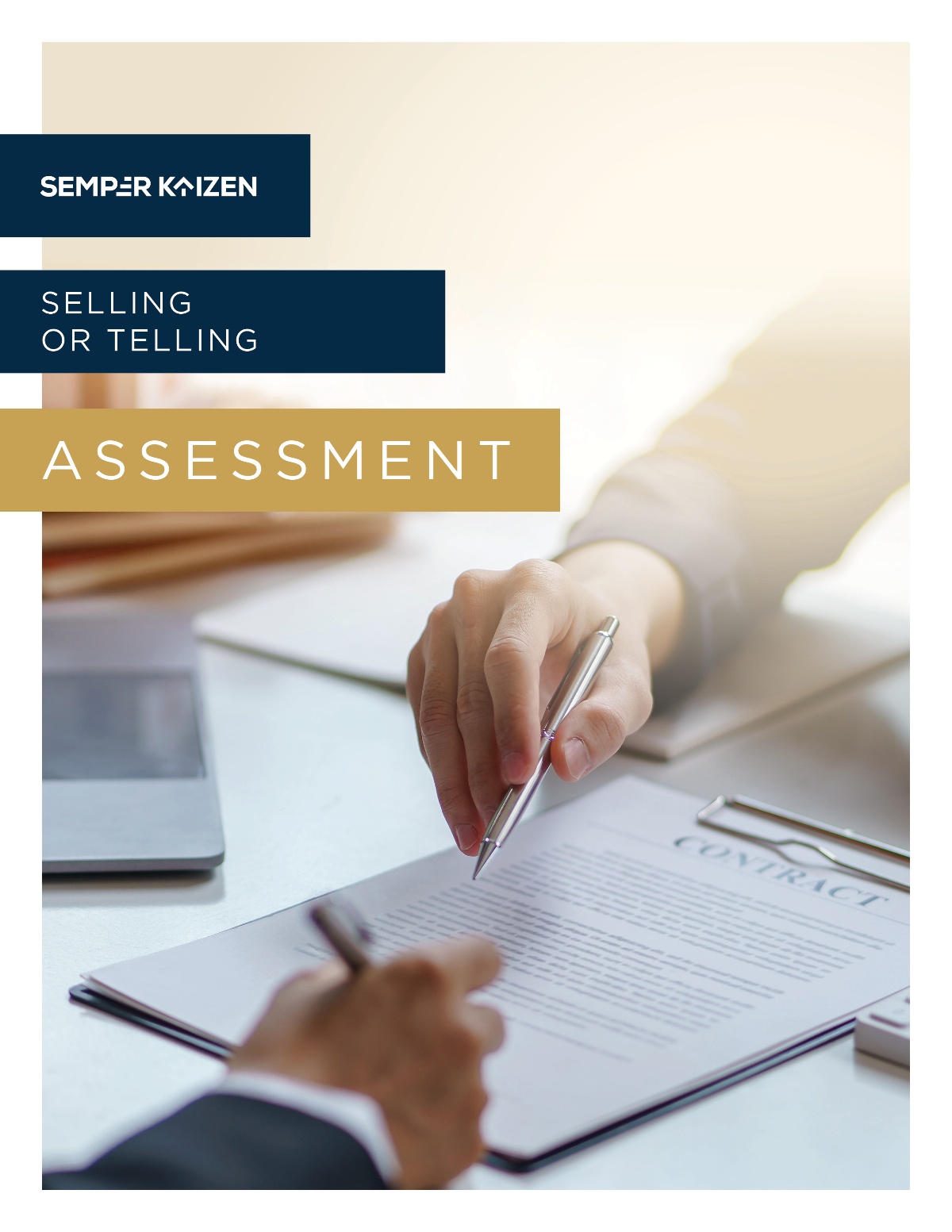 Selling or Telling Assessment | Semper Kaizen